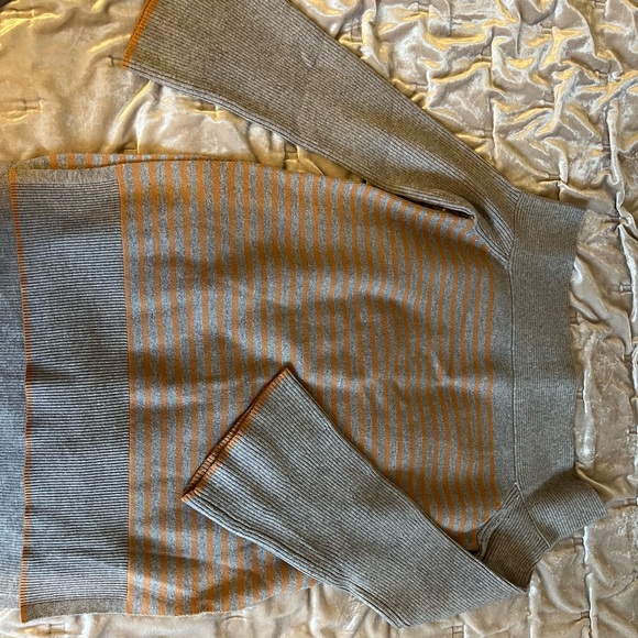 Anthropologie Stripe Elise Off Shoulder Ribbed Tunic - Picture 9 of 9